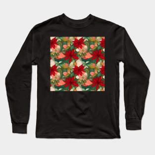 dreamy floral christmas Long Sleeve T-Shirt